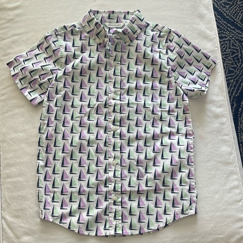 NWT JANIE AND JACK Boys S/S Shirt Size 8
